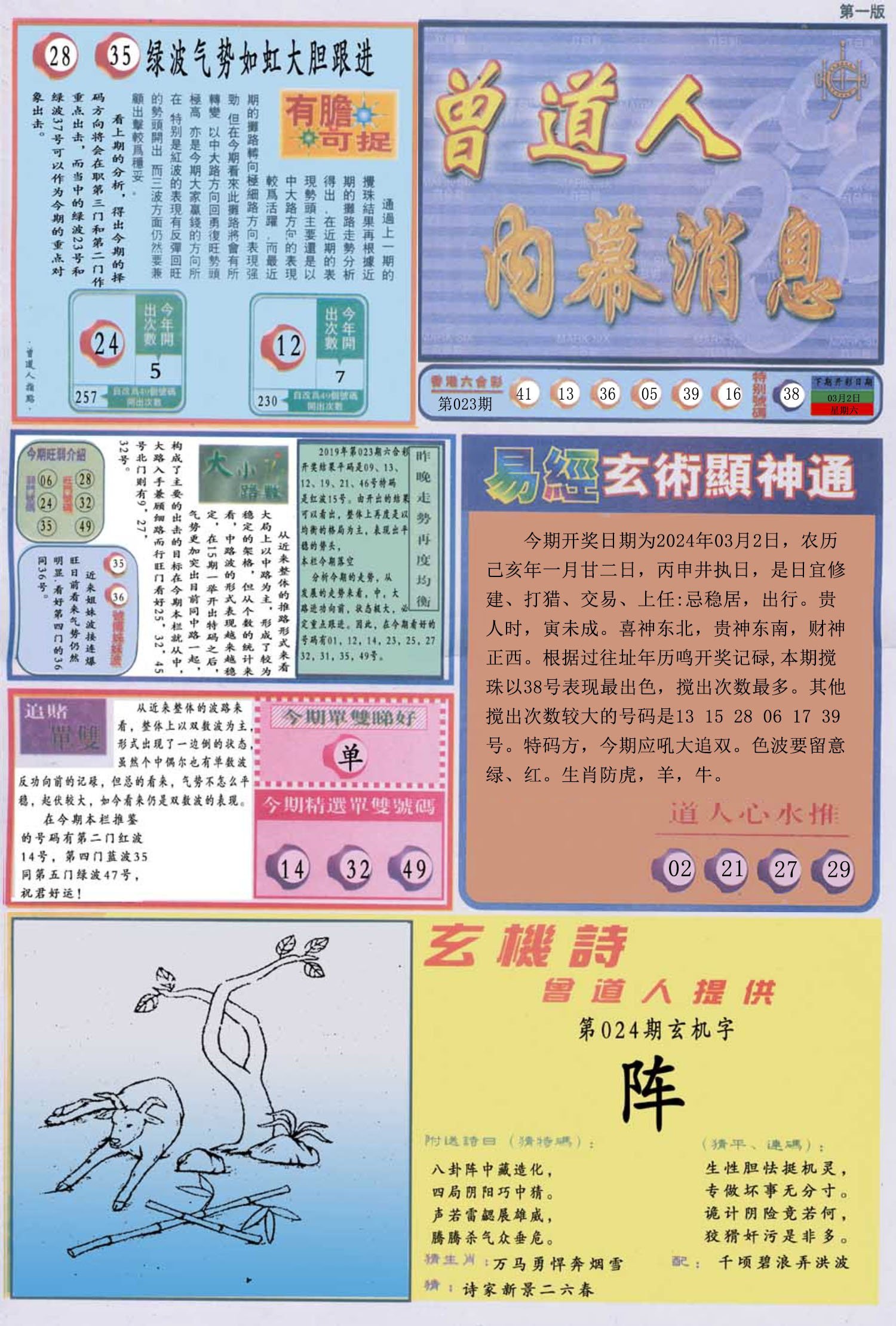 六合彩心水图库19｜曾道人内幕消息A